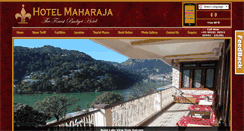 Desktop Screenshot of maharajahotelnainital.com