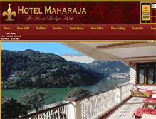 Tablet Screenshot of maharajahotelnainital.com